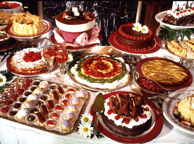 Sunday Brunch Spread at Peacock Alley